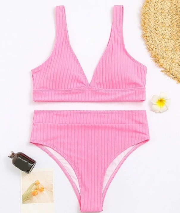 Női bikini P238 rózsaszín M