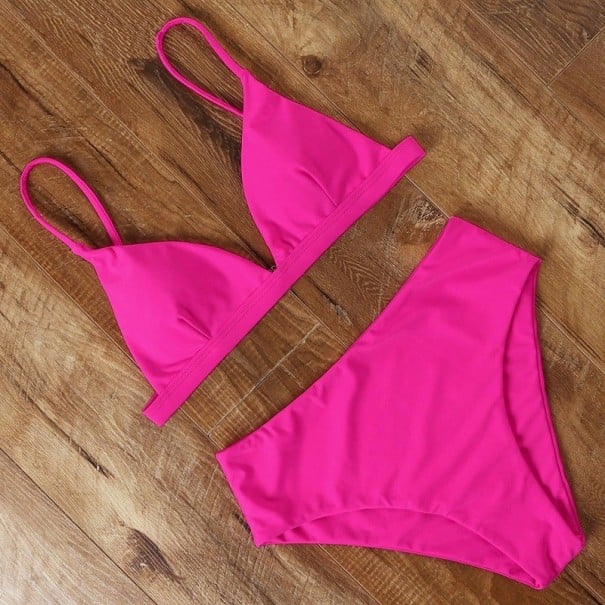 Női bikini P263 sötét rózsaszín XS