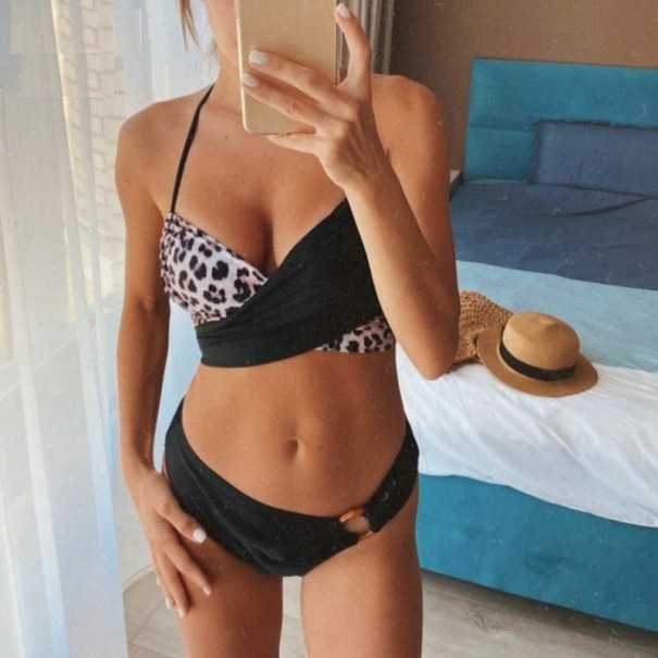 Női bikini P318 leopárd S