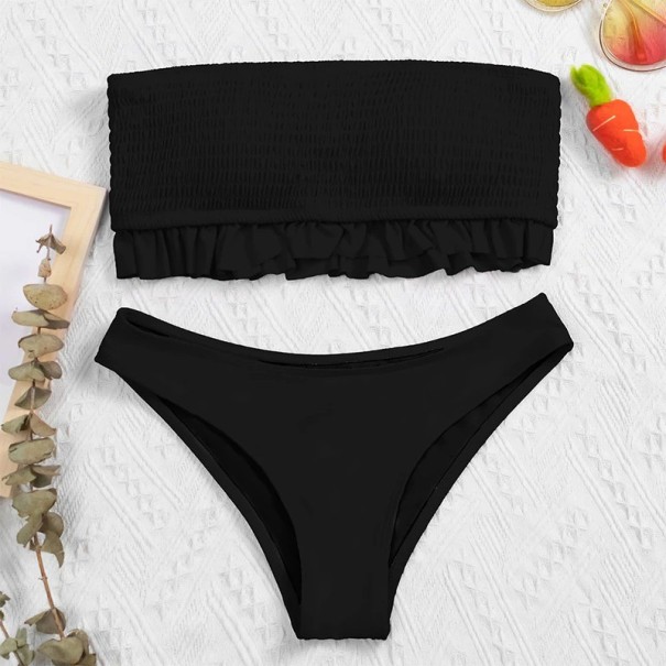 Női bikini P371 fekete XL