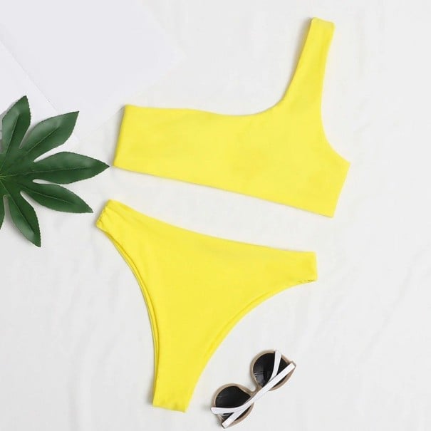 Női bikini P374 halványsárga L