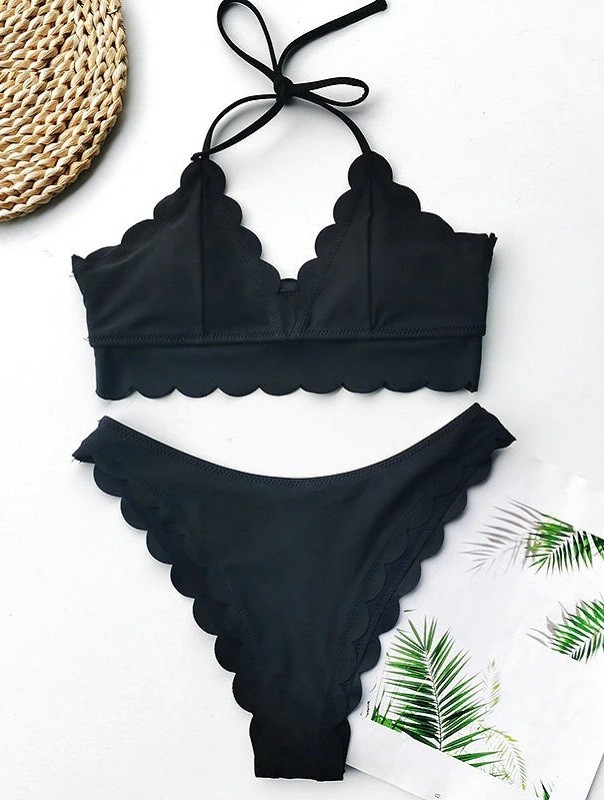 Női bikini P421 fekete L
