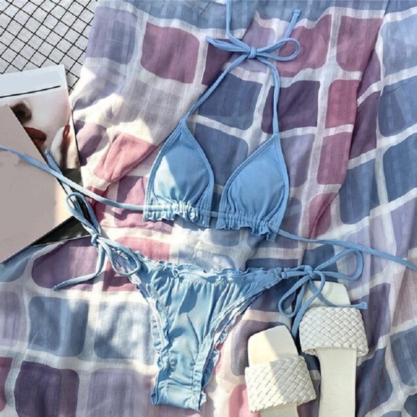 Női bikini P537 világoskék L