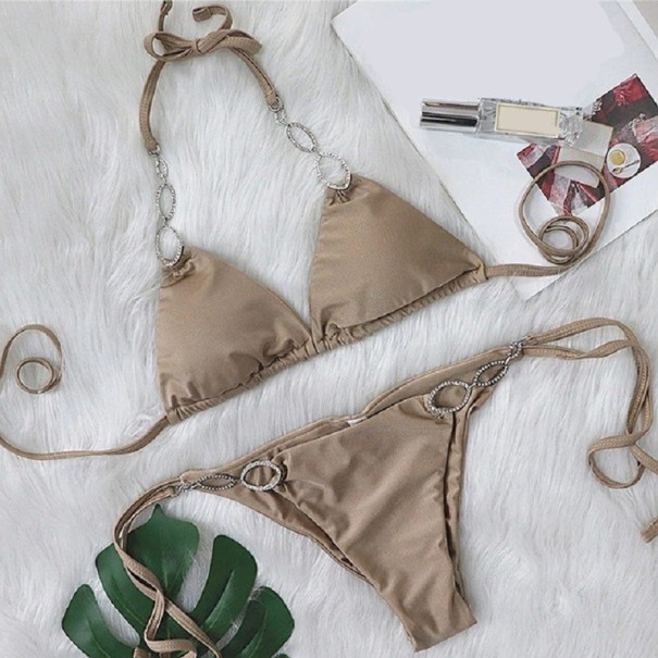 Női bikini P630 világos barna XS