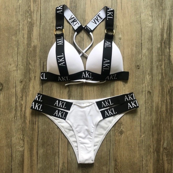 Női bikini P762 fehér XS