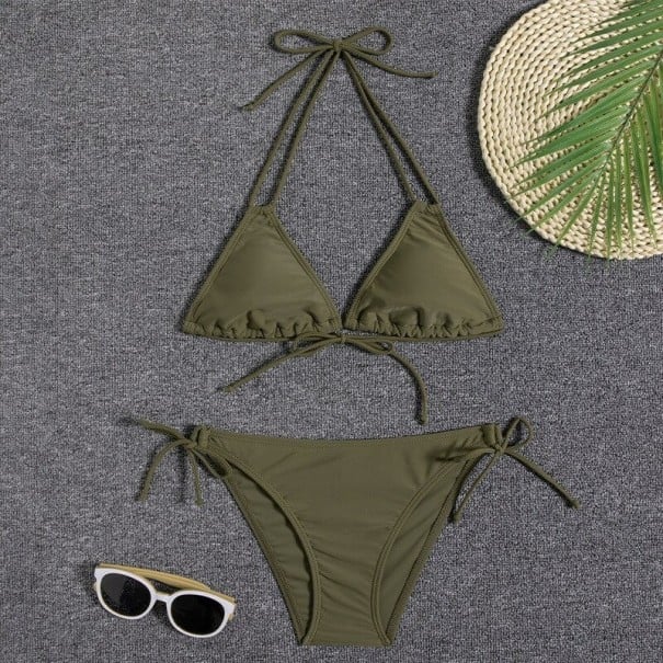 Női bikini P979 katonai zöld M