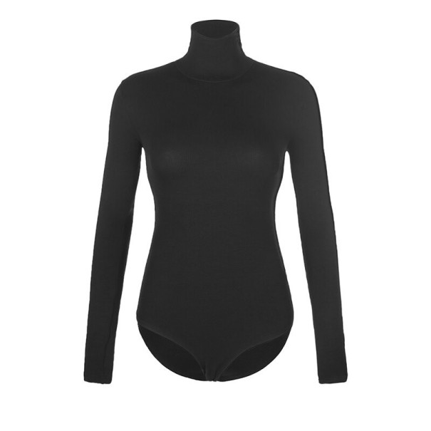 Női body hosszú ujjú B701 fekete M