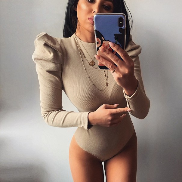 Női body khaki S