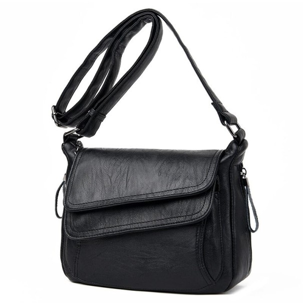 Női bőr crossbody kézitáska M750 fekete