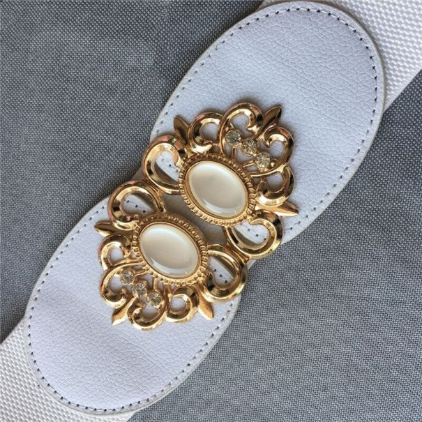 Női bőr öv L43 fehér