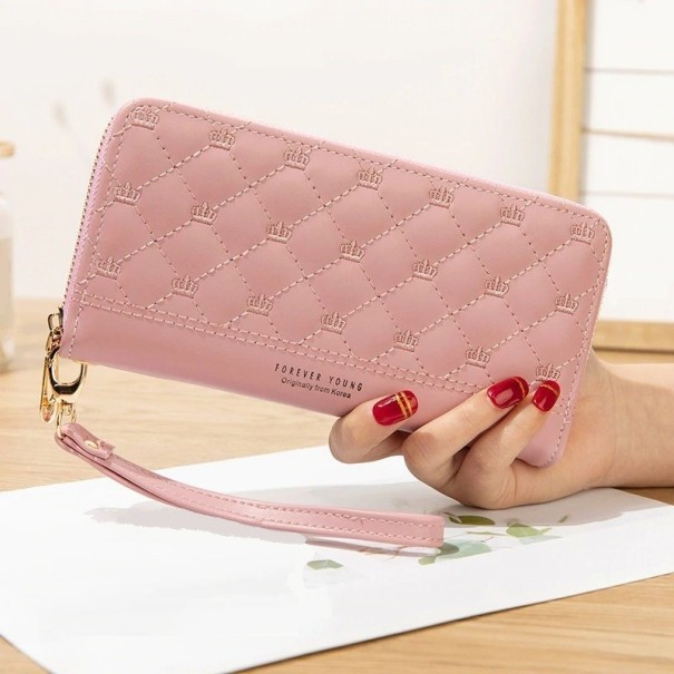 Női bőr pénztárca M336 rózsaszín