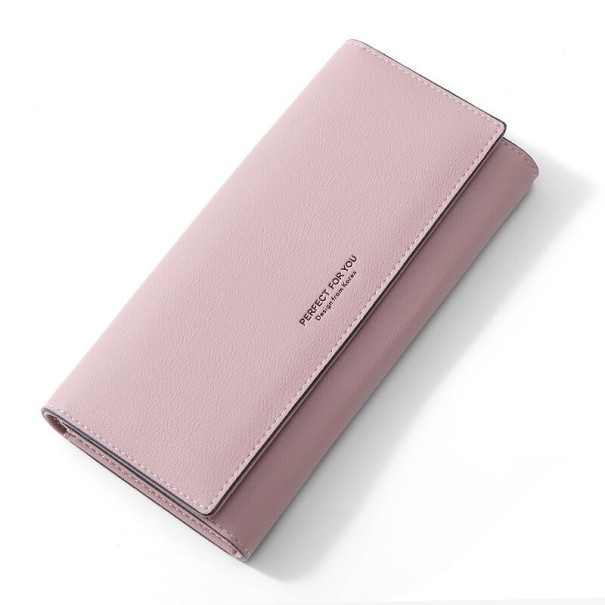 Női bőr pénztárca M379 rózsaszín