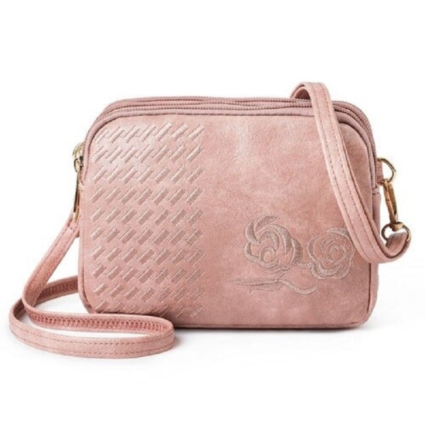 Női crossbody kézitáska M1186 rózsaszín