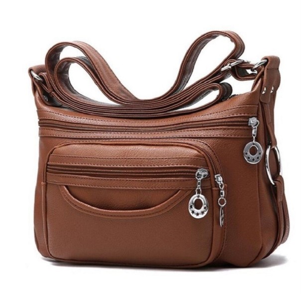 Női crossbody kézitáska M1453 barna