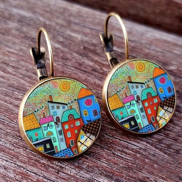 Női fülbevaló H781 bronz 5