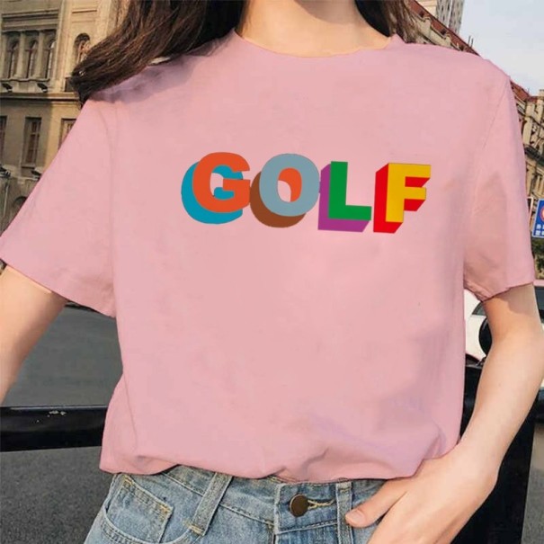 Női golfpóló rózsaszín L