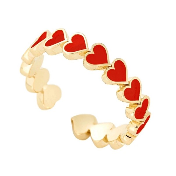 Női gyűrű szívvel D2354 10