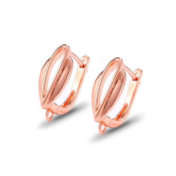 Női karika fülbevaló G524 régi rózsaszín 1 db 4