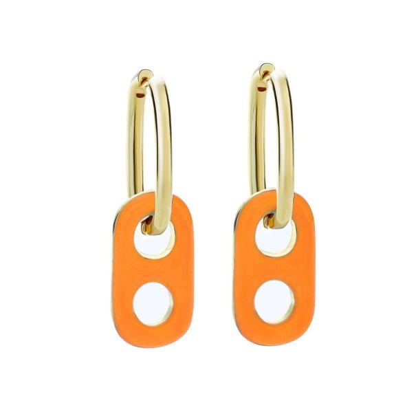 Női karika fülbevaló medállal G1385 4