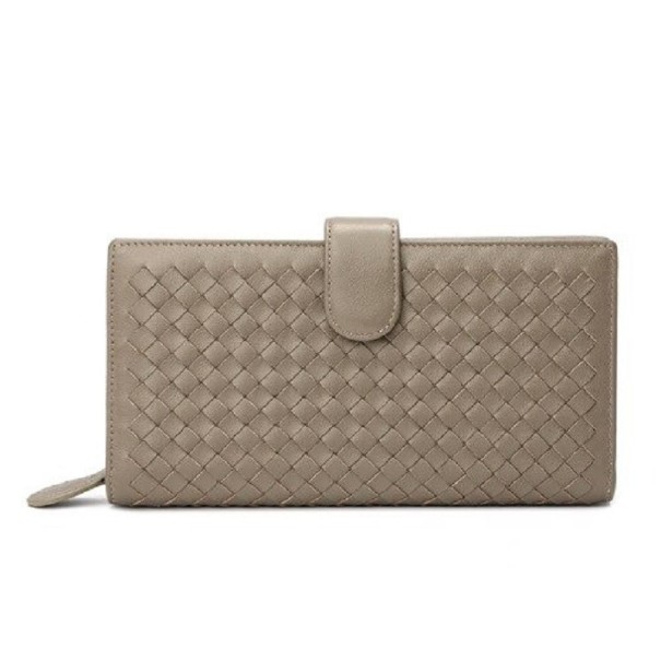 Női kis bőr pénztárca M376 khaki L