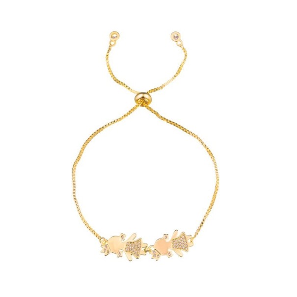 Női lánc karkötő anya arany 7