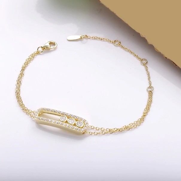 Női lánc karkötő P51 16 cm 2