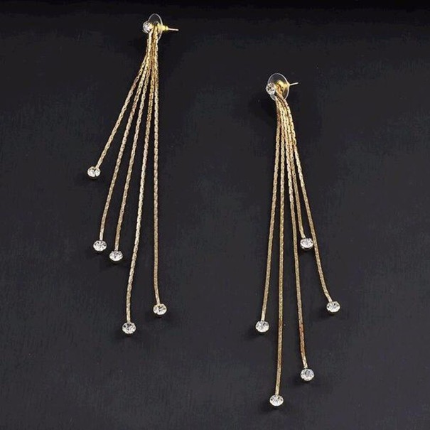 Női lógó fülbevaló G757 arany