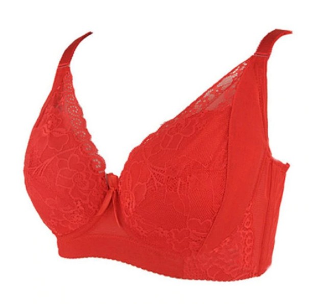 Női melltartó masnival J3003 piros 95D