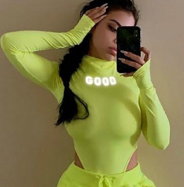 Női neon body neonzöld M