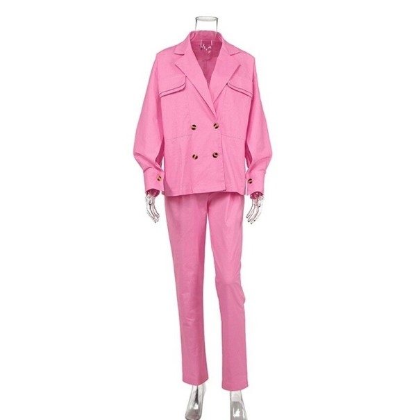 Női öltöny P1552 rózsaszín L