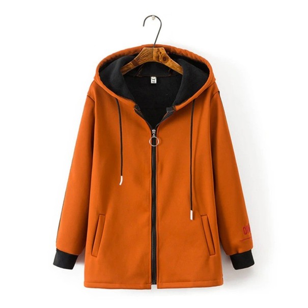 Női őszi dzseki P2558 narancs XXL