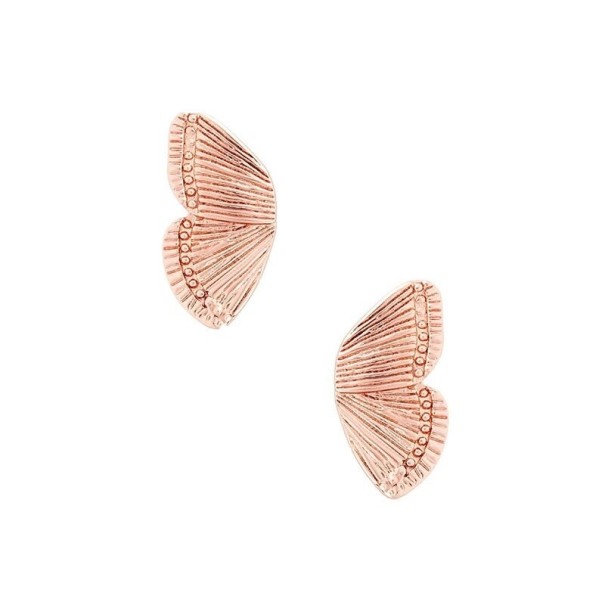 Női pillangószárnyas fülbevaló régi rózsaszín 1,3 cm