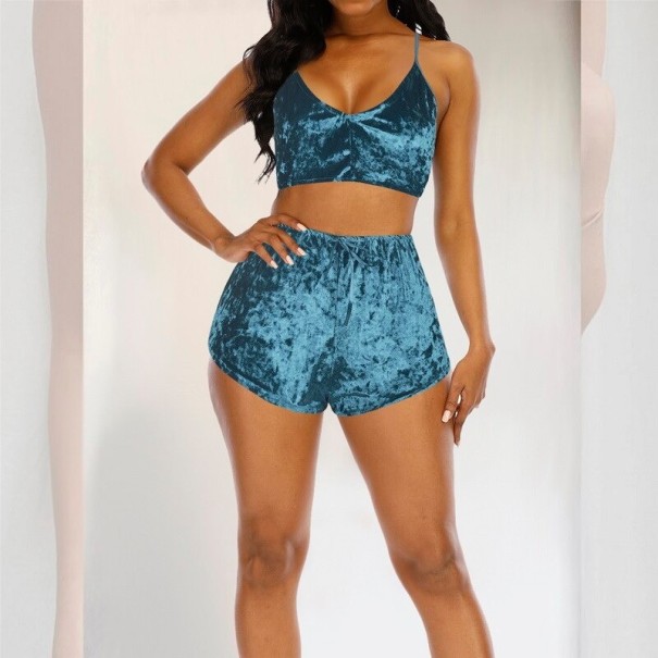 Női pizsama P546 világoskék XL