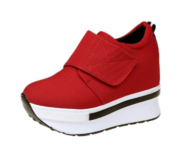 Női platform cipő piros 40