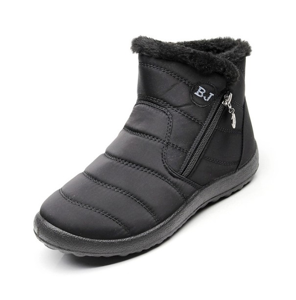 Női téli bokacsizma J2433 fekete 39