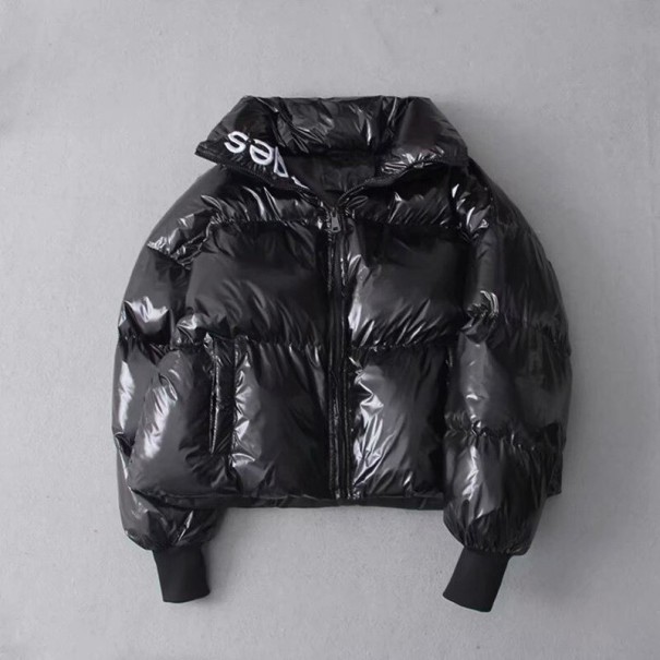 Női téli dzseki B666 fekete L