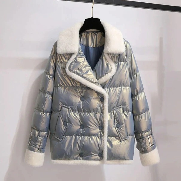 Női téli dzseki P2194 kék S