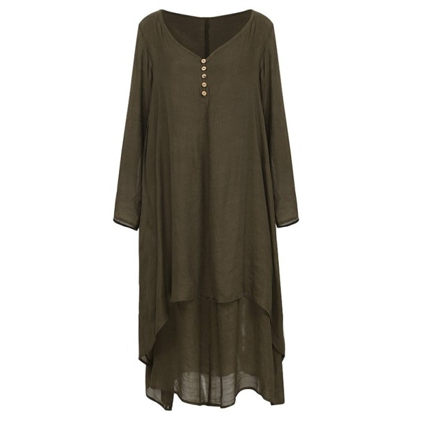 Női tunika ruha barna 4XL