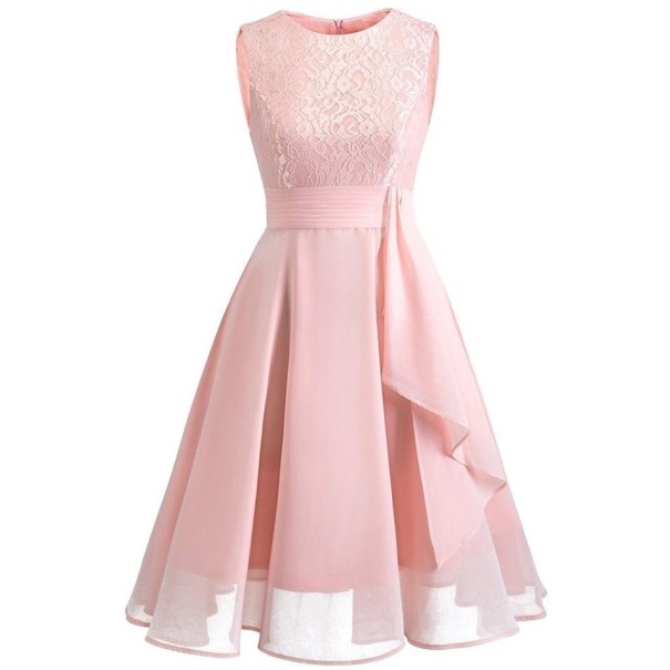 Női ünnepi ruha Alicia rózsaszín XL