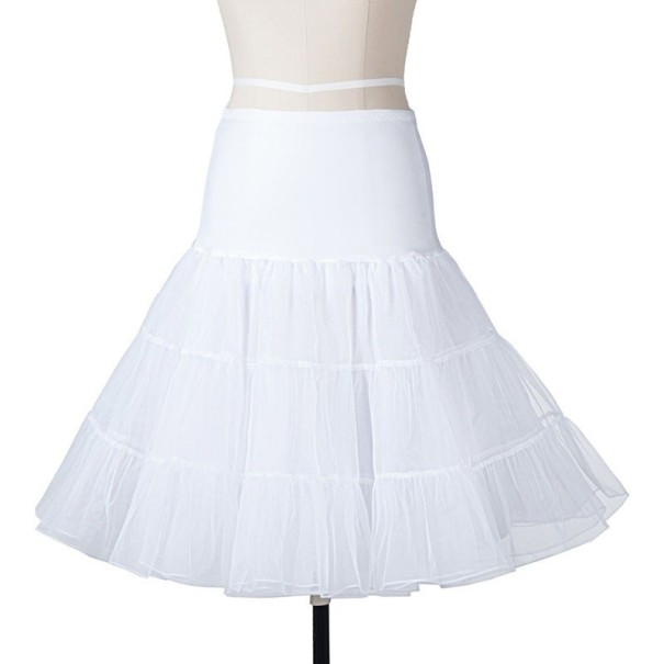 Női vintage ruha pöttyös fehér alsószoknya XL