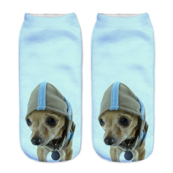 Női zokni 3D nyomtatással - Chihuahua 3