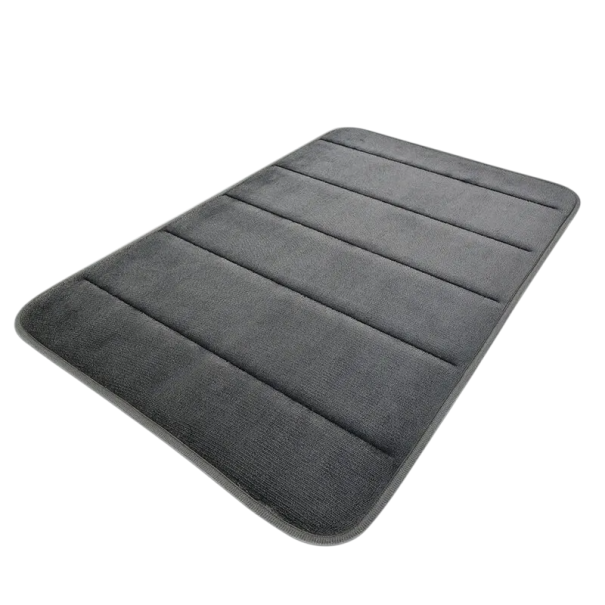 Non-Slip Bathroom Mat 50 x 80 cm Microfibre Soft Toilet Mat Quick Water Absorption Washable Safety Mat dark grey