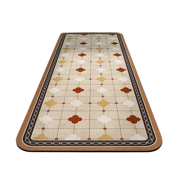 Non-slip Carpet 40 x 60 cm Short Retro Mat for Kitchen and Bathroom Absorbent Soft Carpet Hallway Bedroom Living Room Decoration 1