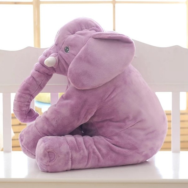 Norsu aidosta puuvillasta 60 cm J998 violetti