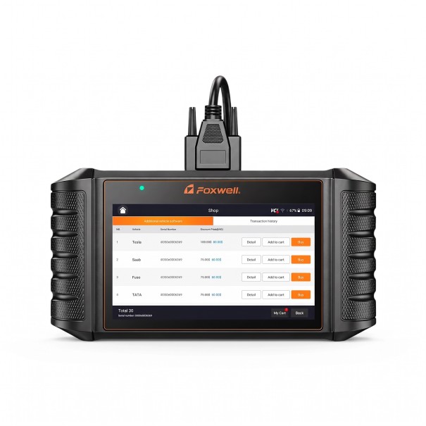NT710 Diagnostic Automotive Scanner Android 9.0 with 5.5-Inch Touchscreen 4000 mAh Battery WiFi and Bluetooth Black-Orange 1