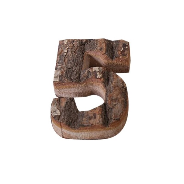 Numeri decorativi in legno C474 5
