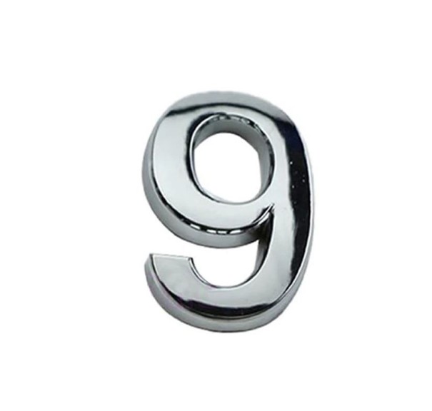 Numéro de maison cuivre 9