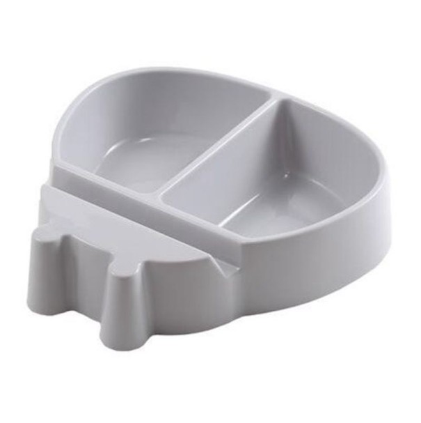 Nyckelpiga snacksbricka grå