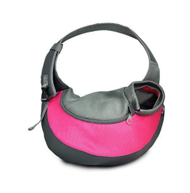 Nylon hundetaske rosa M