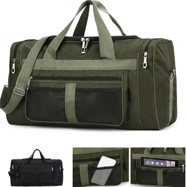 Nylon reistas 58 x 22 x 30 cm Lichtgewicht schoudertas met 80 cm band Opvouwbare sporttas Autobagage voor reizen en weekenden